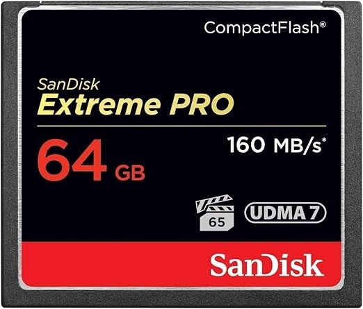 SANDISK 64GB Extreme PRO Compact Flash Memory Card UDMA 7 Speed Up to 160MB