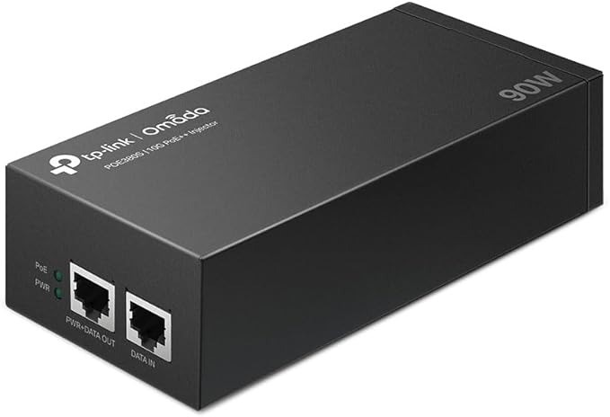 TP-Link Omada PoE++ Injector, Faster Connection, 10G Ethernet Ports, 10 Gbp