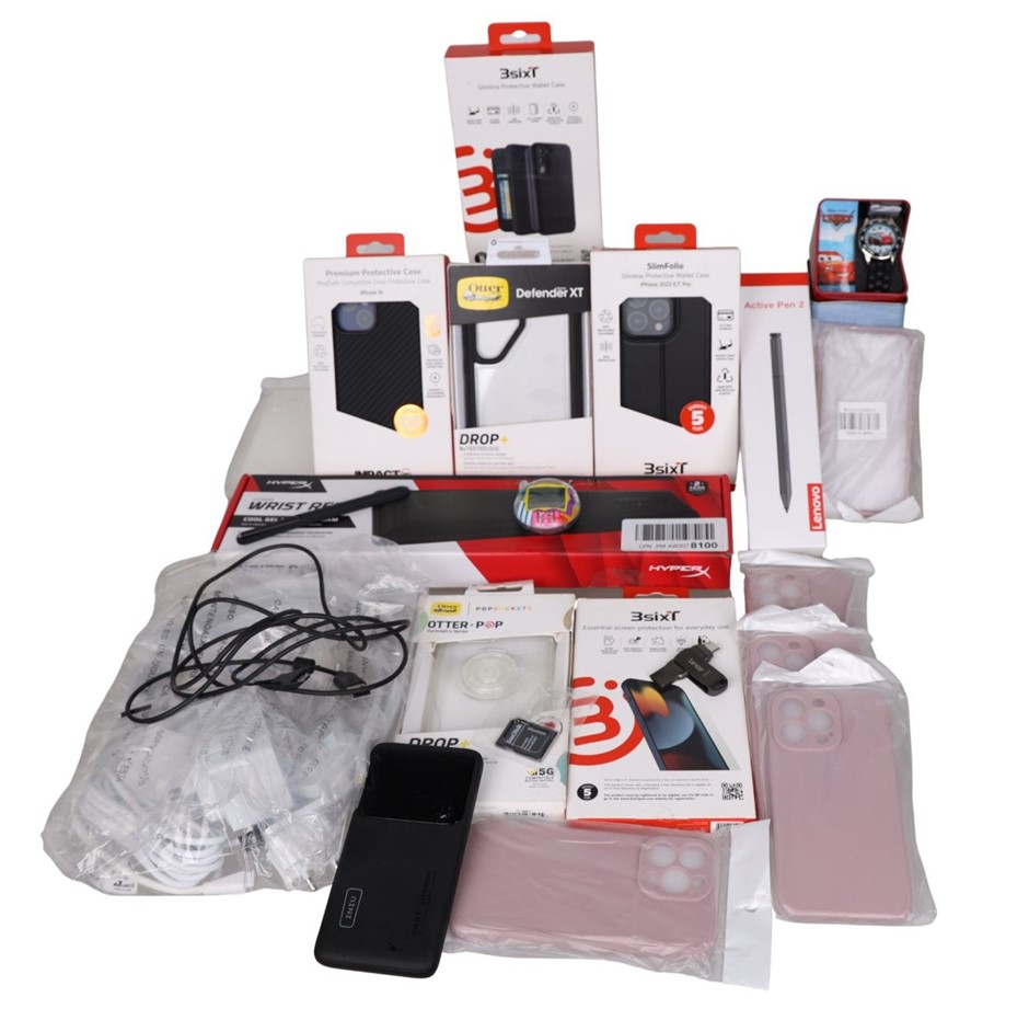 20 x Assorted Electronics and Accessories, INCL: APPLE, HYPER X, LENOVO. NB