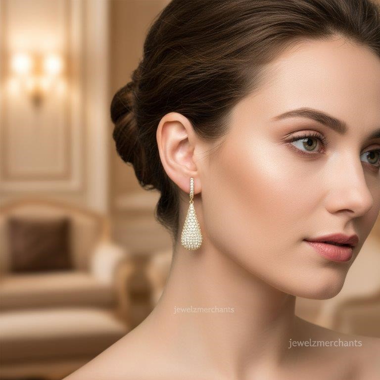 18K/Italy Solid Gold Filled Earring -(stamped 18K/Italy)-Warranty Quality