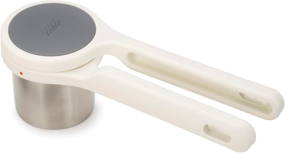 JOSEPHJOSEPH Helix Potato Ricer, White. NB: Damaged Packaging During Storag