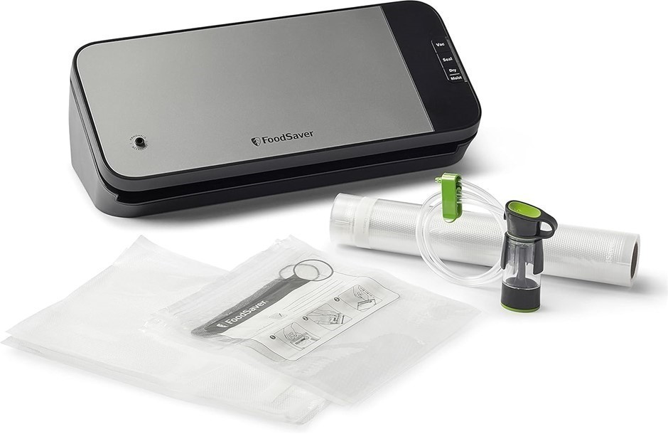 FOODSAVER VS2198 Cut and Seal Machine, Sous Vide, Moist, Dry, Marinate, Pul