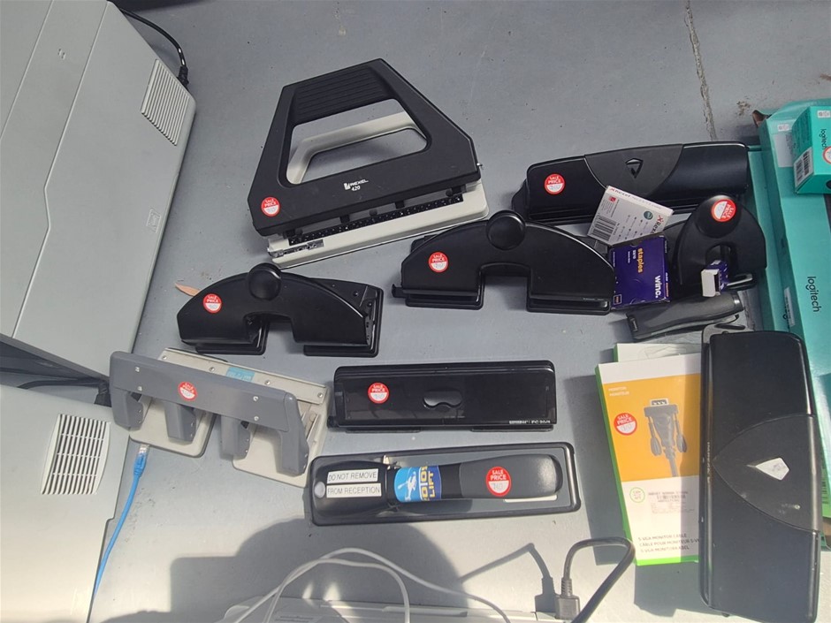 Assorted Hole Punches & Staplers