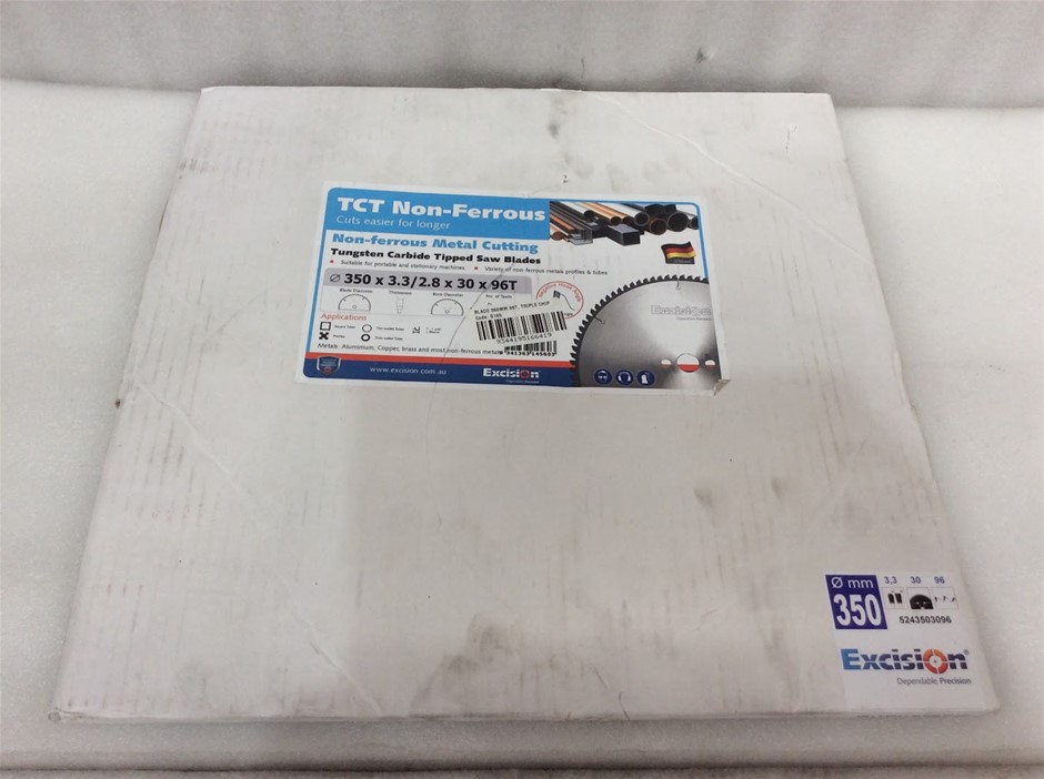 Excision 350 × 3.3/2.8 × 30 × 96T TCT Non-Ferrous Saw Blade