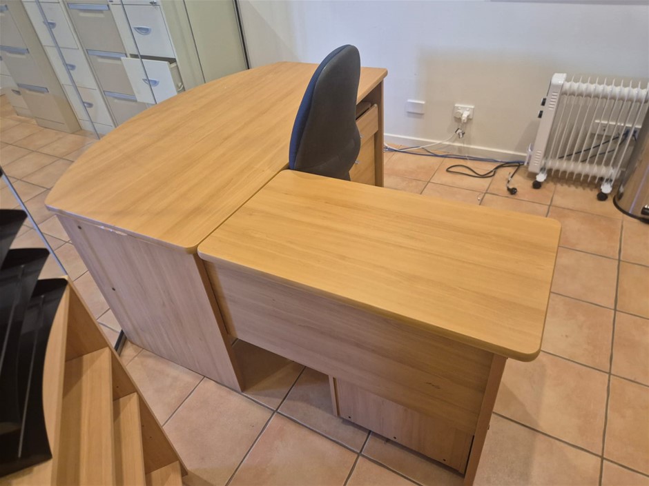 Desk, Chair, Shelf & Paperwork Organiser