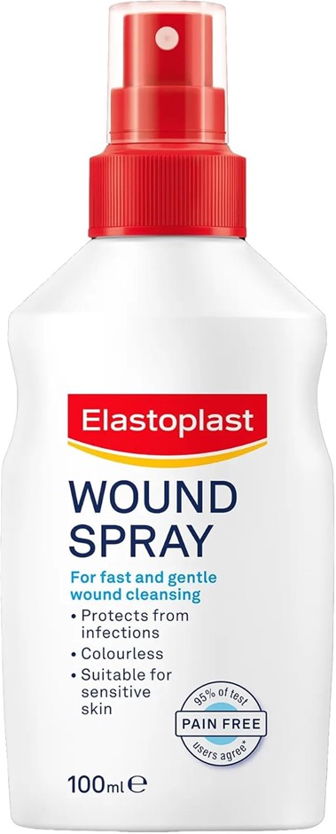 4 x ELASTOPLAST Wound Spray, 100ml.