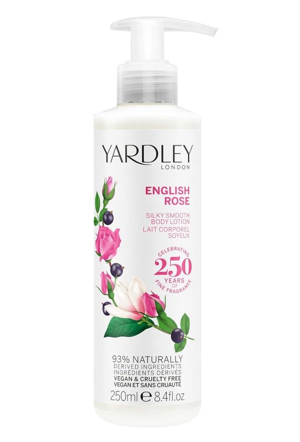 2 x YARDLEY LONDON Silky Smooth Body Lotion, English Rose, 250ml.