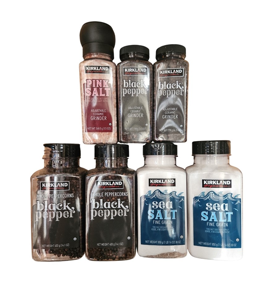 7 x Assorted SIGNATURE Seasonings Packs, Incl: 2 x 850g Sea Salt, 2 x 400g