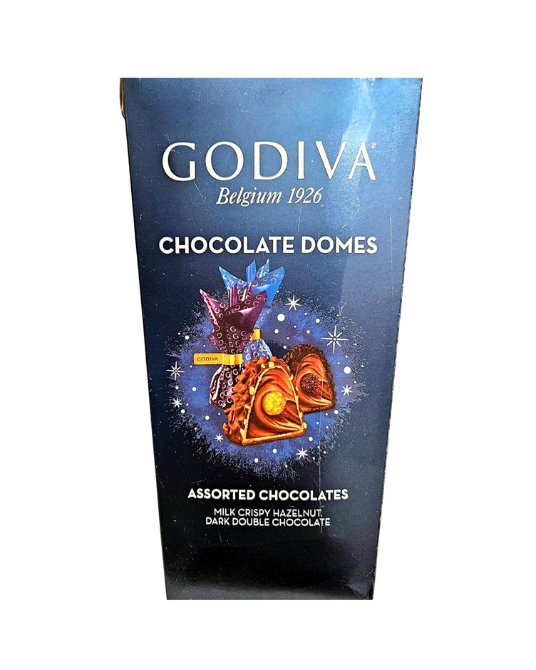 2 x Assorted GODIVA Chocolate Domes Variety Packs, Incl: Milk Crispy Hazeln