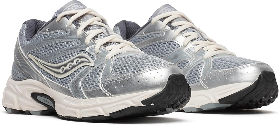 SAUCONY Women's Ride Milennium Sneaker, US 10, Silver/Cream Buyers Note -