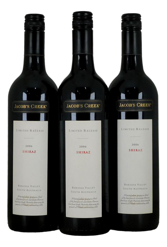 Jacob's Creek Limited Release Shiraz 2006 (3x 750mL), SA.