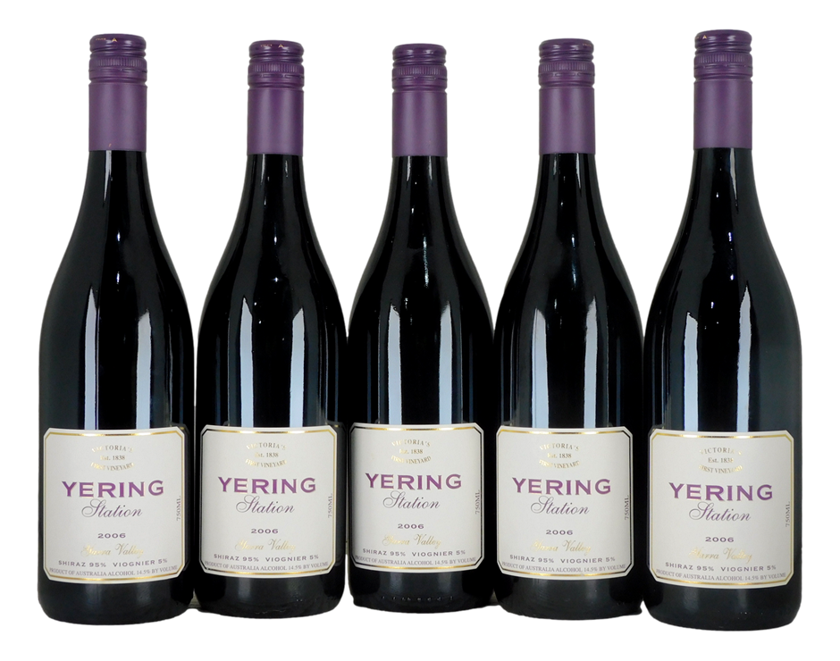Yering Station Shiraz Viognier 2006 (5x 750mL), VIC.
