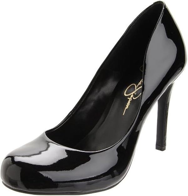 JESSICA SIMPSON Women's Calie Pump, Size 10M, Black Patent. Buyers Note -