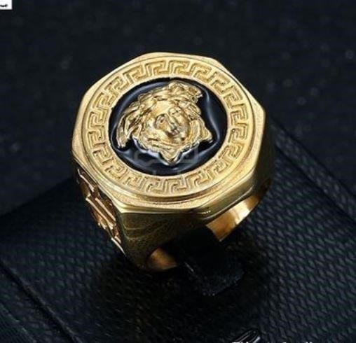 Italy 925 Silver Hip Hop Men's Ring (Stamps)-12 US