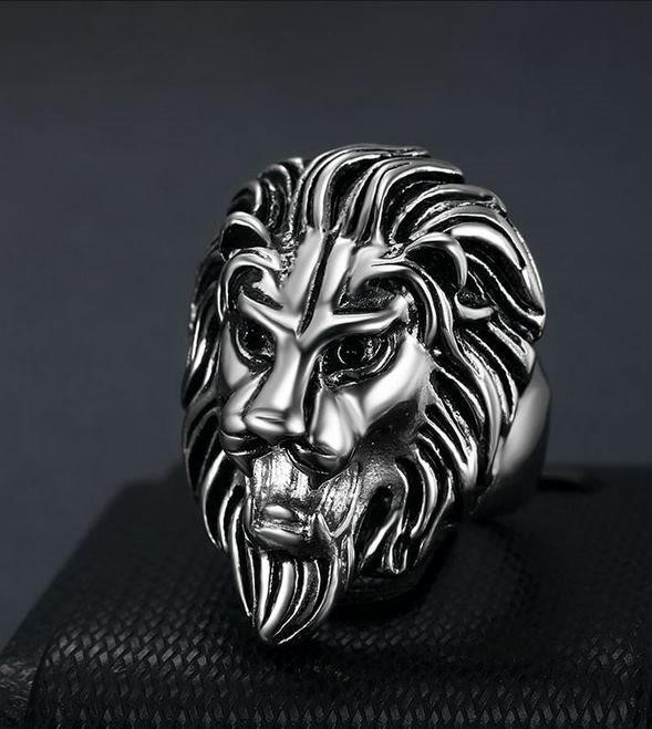 Italy 925 Silver Hip Hop Men's Ring (Stamps)-11 US