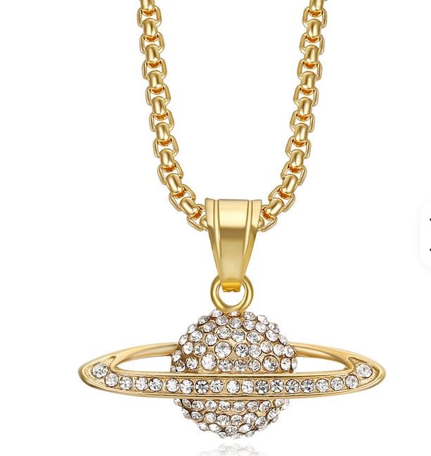 Italy 925 Silver Hip Hop Men's Necklace (Stamps)-Free Chain