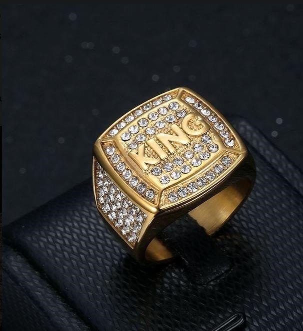 Italy 925 Silver Hip Hop Men's Ring (Stamps)-11 US