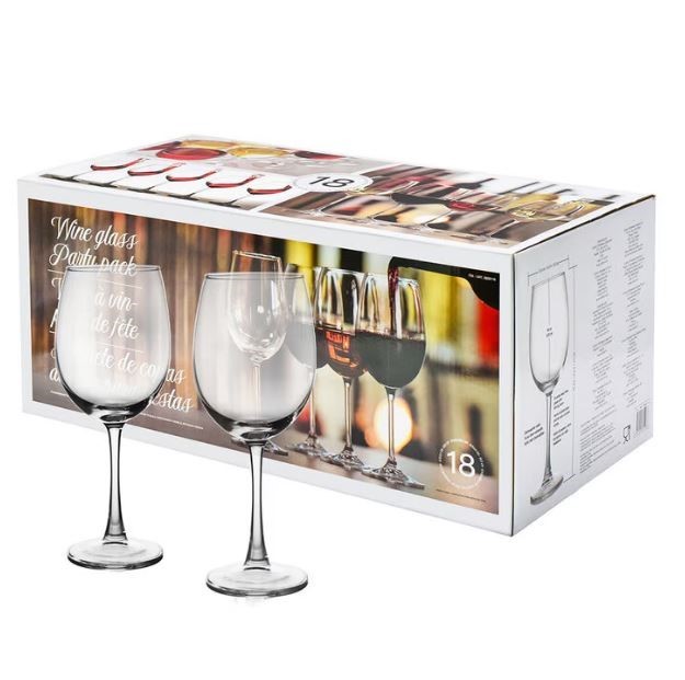 PARTY PACK Wine Glass, 470ml, 17 Count