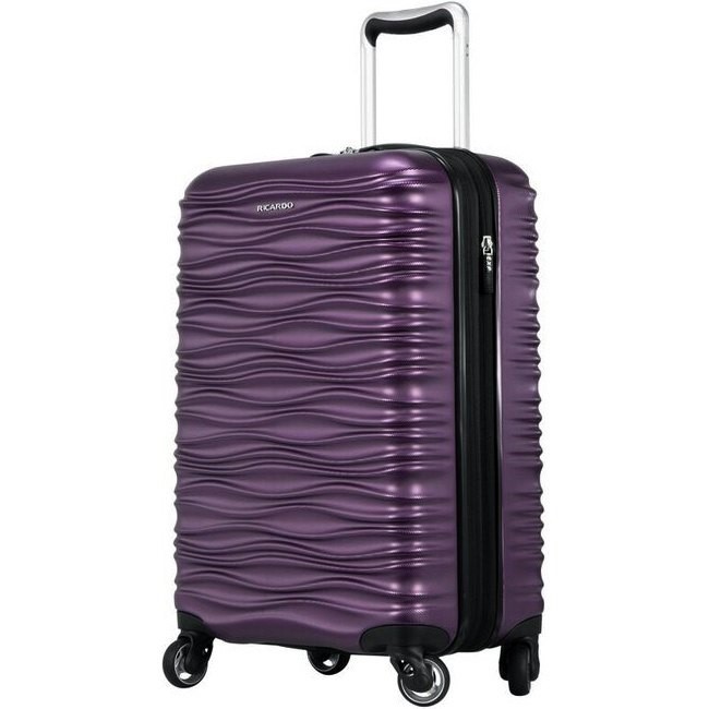 RICARDO Hardside 260 Spin Luggage, Medium Case. Purple