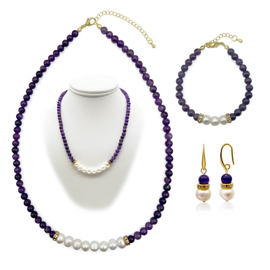 M&N Emporium - Pearl & Gemstone Jewellery Sets + Free Gift!!