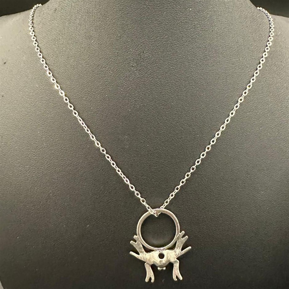 Abstract Spider Pendant in Silver