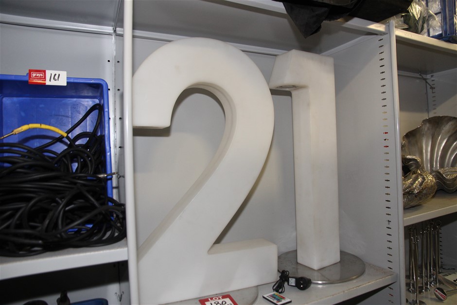 LED Glow 21 Numbers