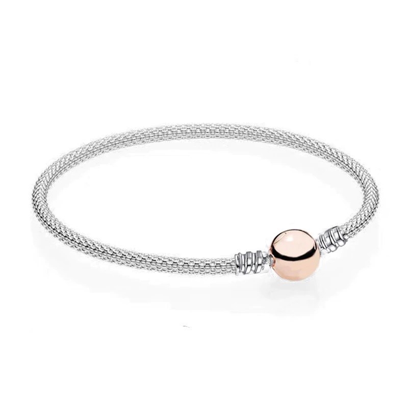 Stunning Bangle with Designer Rose Ball Clasp