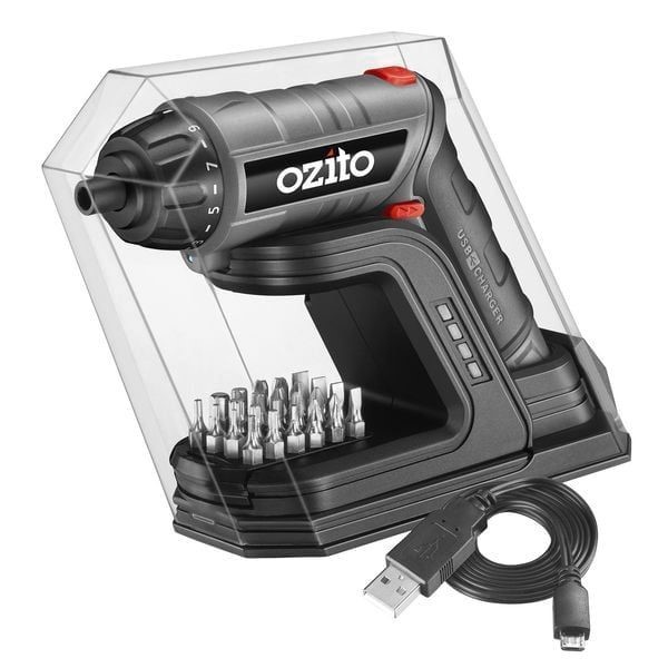 OZITO Screwdriver Torch with Charging Base