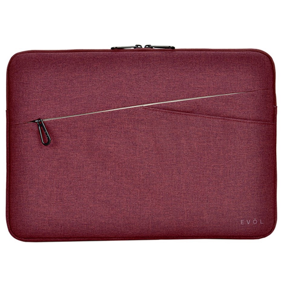 EVOL Sienna 13.3" Laptop Sleeve - Maroon (Laptop Sleeve Only)