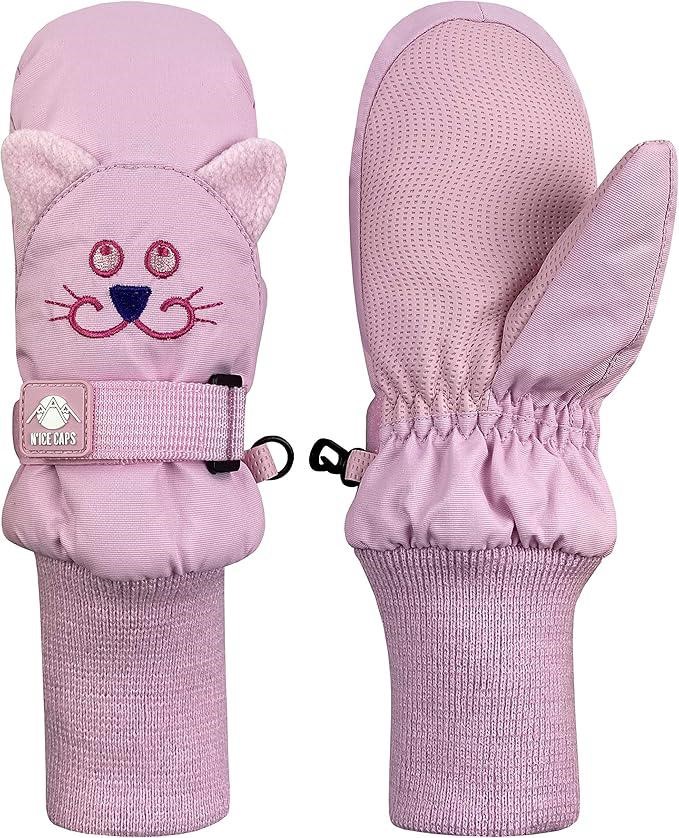 N'ICE CAPS Girls Waterproof Gloves