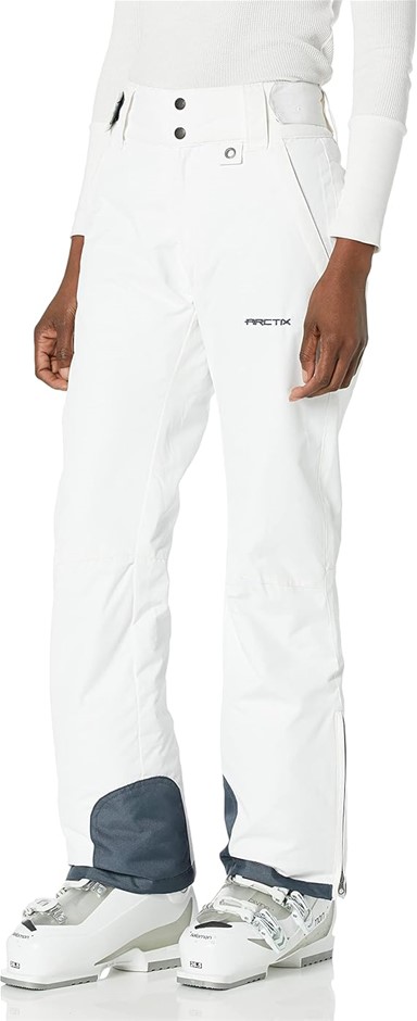 ARCTIX Women's Insulated Snow Pants, Size XS (0-2), Reg Inseam 31", White,