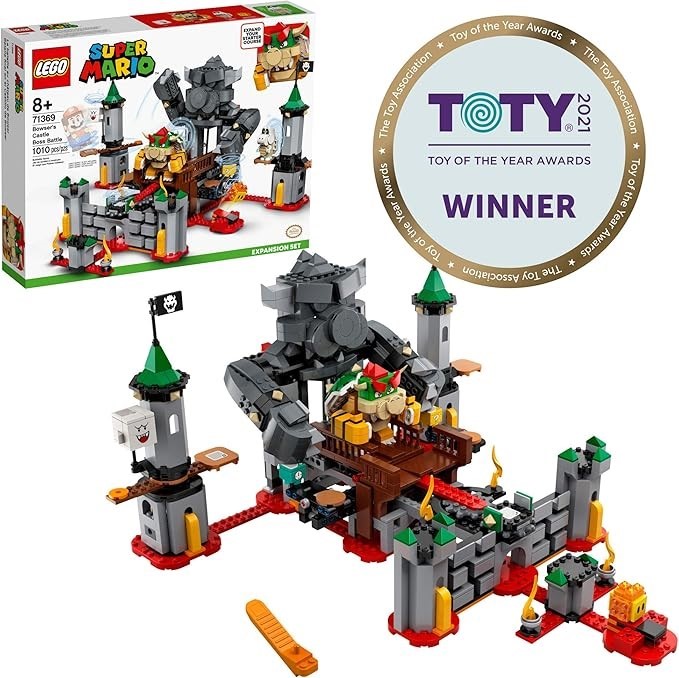 LEGO Super Mario Bowser’s Castle Boss Battle Expansion Set 71369 Building K