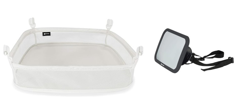 BABY ESSENTIALS BUNDLE: 4MOMS mamaRoo Sleep Bassinet Basket + MAXI-COSI Del