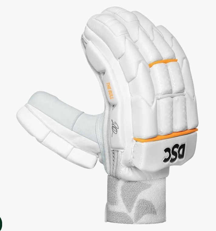 DSC Batting Gloves Krunch The Bull Autograph Youth LH|Leather Cricket Batti
