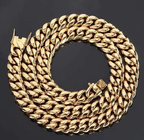 18k Italy Stamped  Yellow Gold Filled Chain-Quality Guarantee-70cm