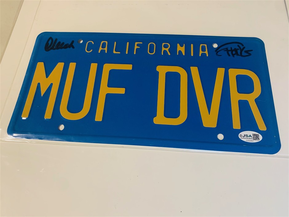 Cheech and Chong Signed Up In Smoke Metal Number plate