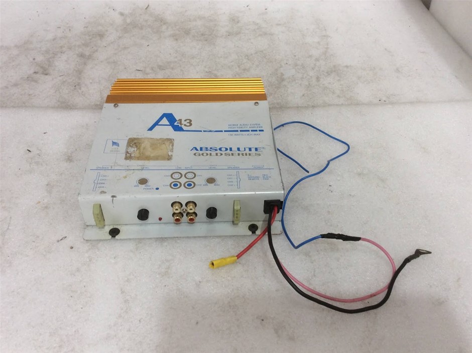 Absolute A43 Gold Series Car Audio Amplifier