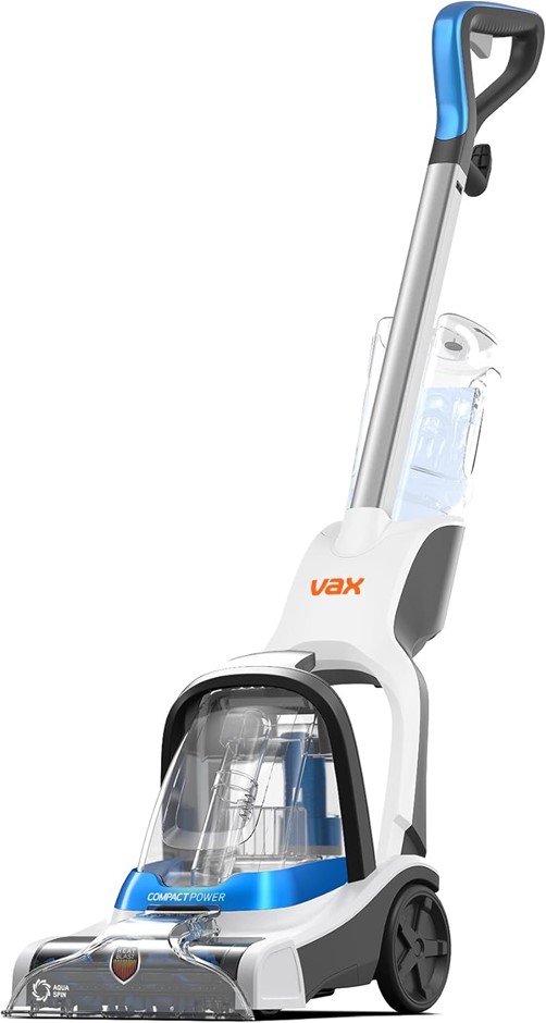 VAX Compact Power Carpet Washer, White. NB: Has Been Used, Not Boxed & Miss