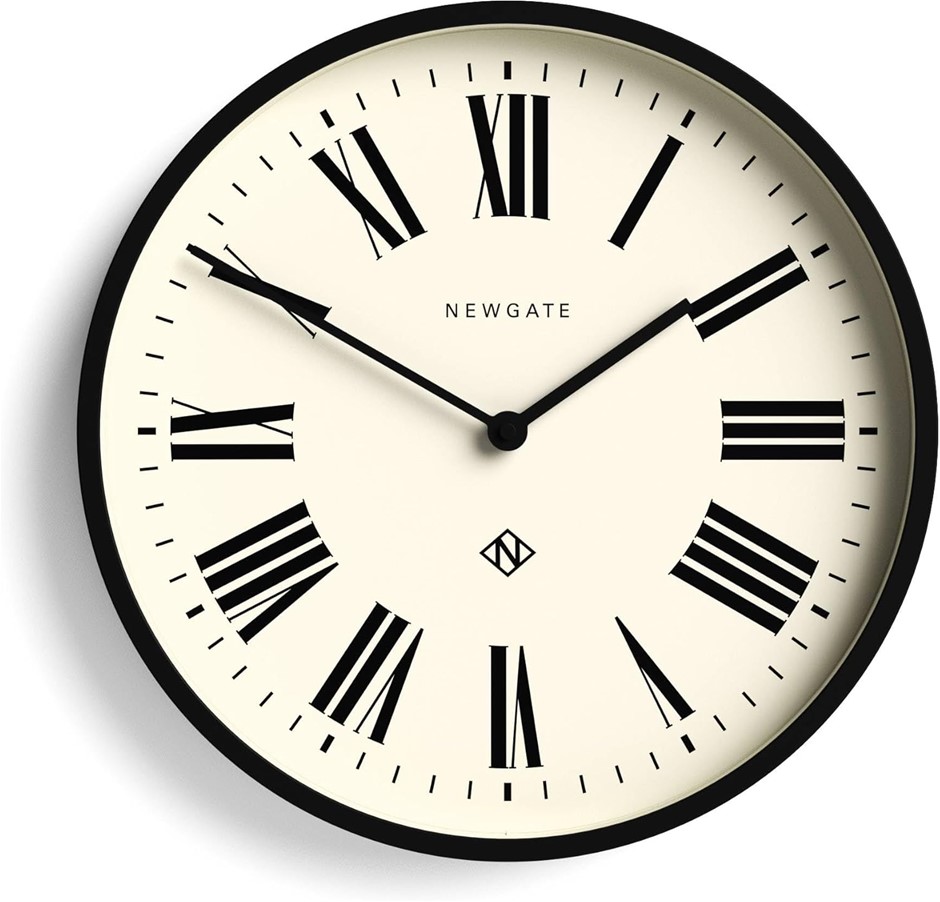NEWGATE® Number Three Italian Wall Clock for Living Room, Office, Contempor