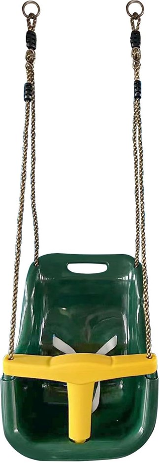 LIFESPAN Kids Baby Seat - Green & Yellow (Short Rope, 54cm). NB: Not Boxed.