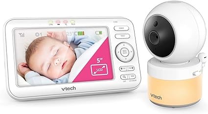 VTECH BM5600 5" Pan & Tilt Full Colour Video Baby Monitor NB: Minor Used.