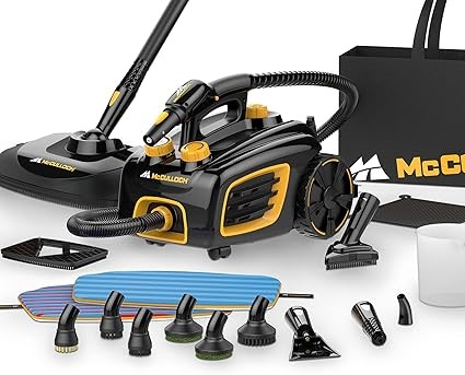 MCCULLOCH Steam Australia MC1375 Canister Steam Cleaner. NB: Has Been Used.