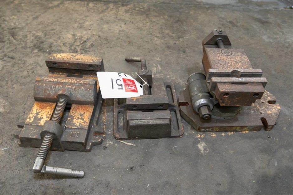 Engineers Milling Vice (3 x Assorted)