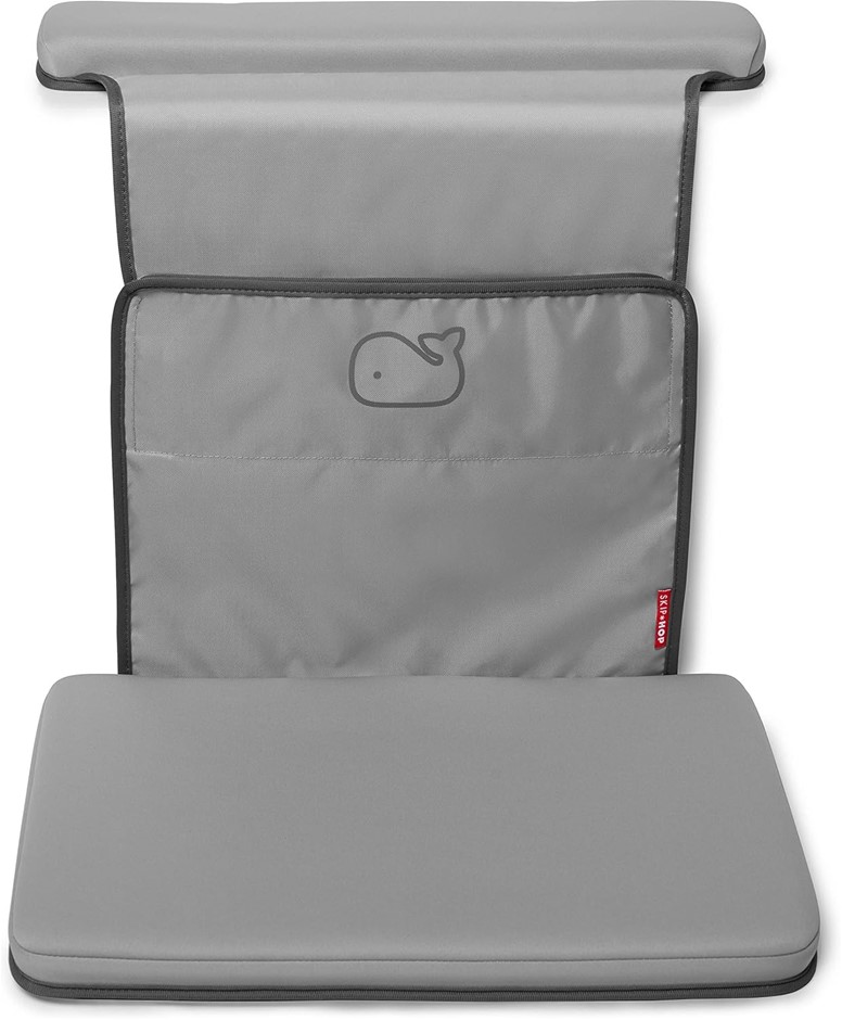 SKIP HOP Baby Bath All-in-One Elbow Saver and Kneeler, Moby, Grey.