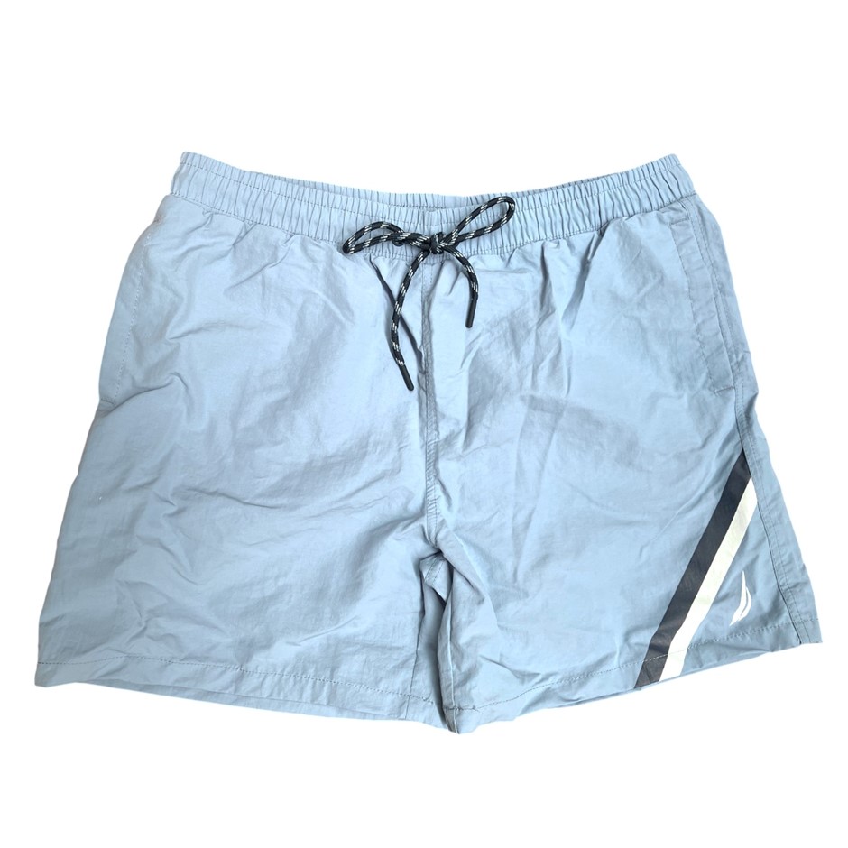 NAUTICA Men's Stripe Swim Short, Size XL, Sea Blue (484), NAT50225.  Buyers