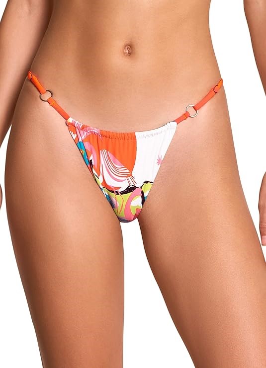MAAJI Women's Key West Circlet Single Strap Reversible Bikini Bottom, Size