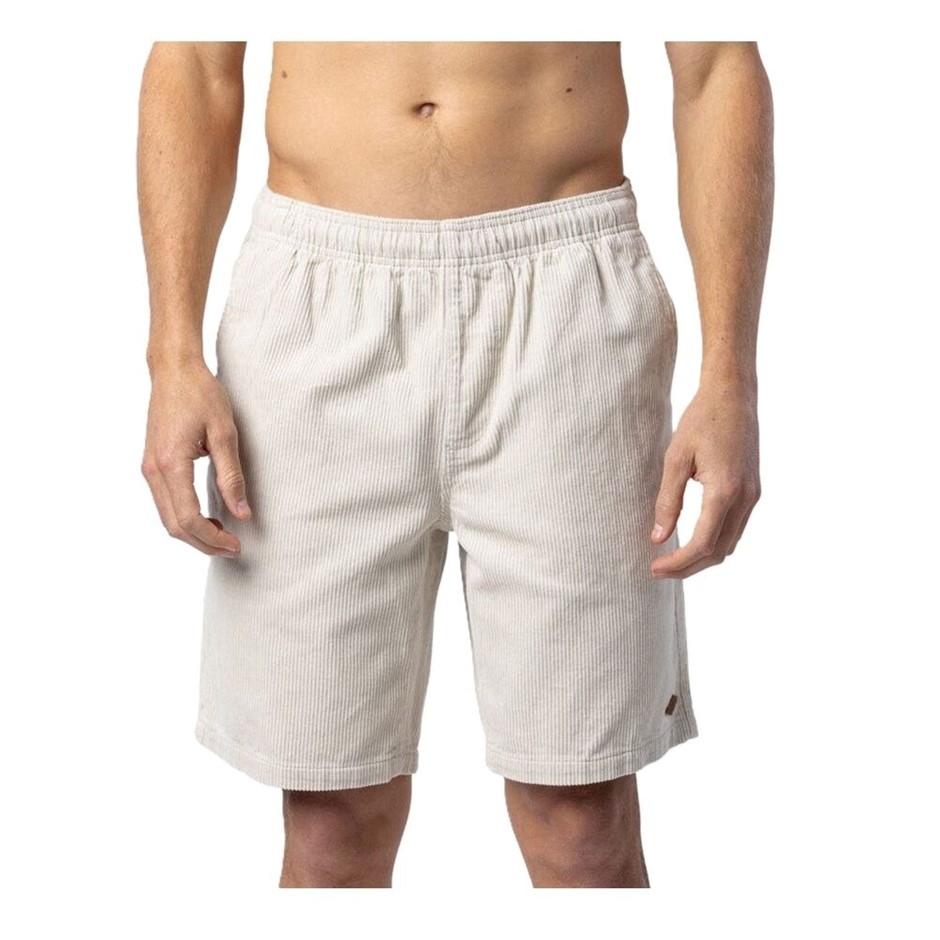 RIP CURL Men's Classic Surf Cord Volley Shorts, Size M, Bone. RRP: $79.99.