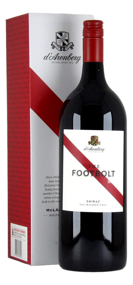 d'Arenberg The Footbolt Shiraz 2021 (1x 1.5L), SA.