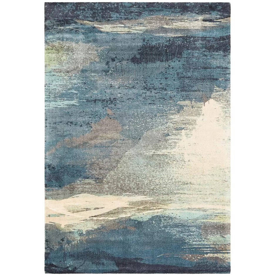 RUG CULTURE City 563 Blue Rug, 320 x 230cm, CIT-563-BLUE-320X230. NB: Has b