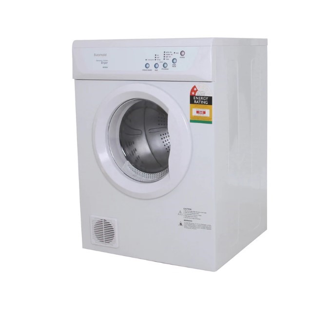 EUROMAID Vented Dryer 6Kg, White, DE6KG. NB: Keeps tripping the breaker. <b
